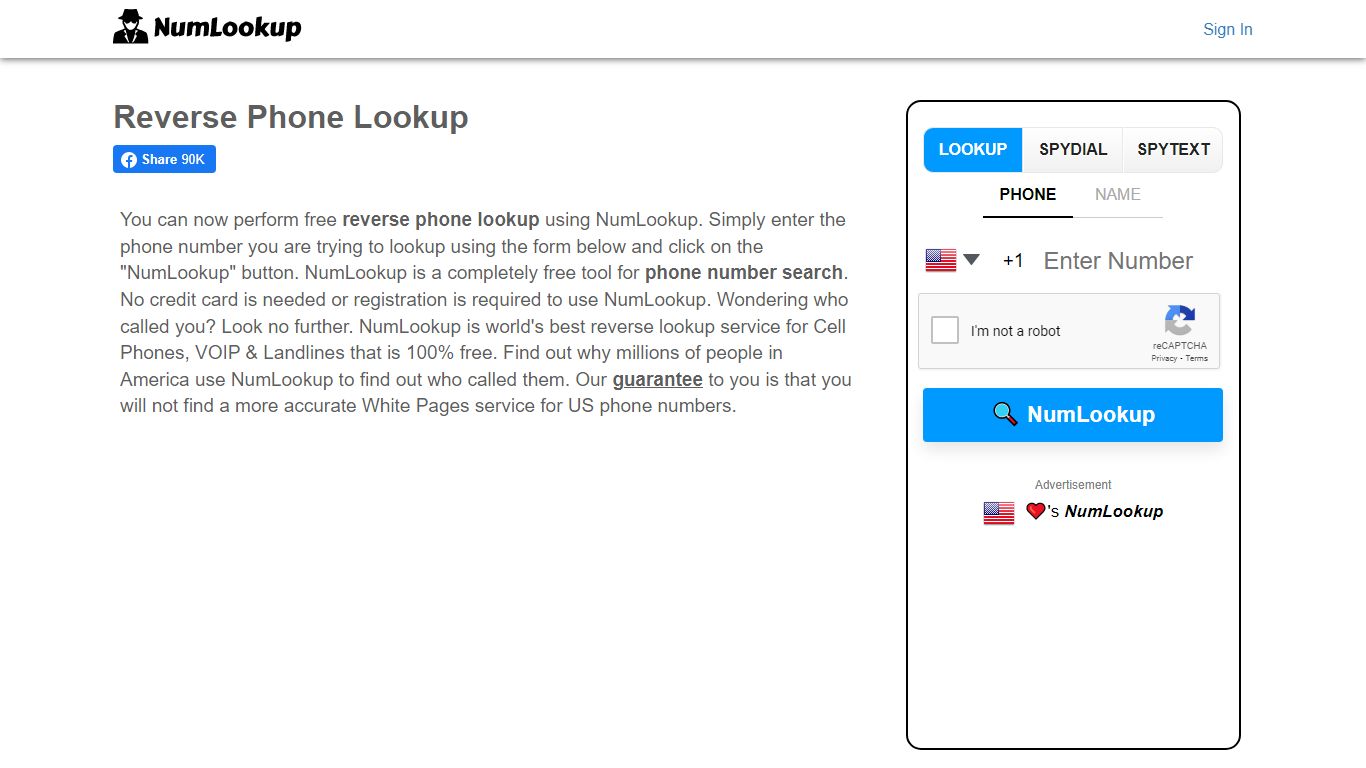 Reverse Phone Lookup | Phone Number Search | NumLookup